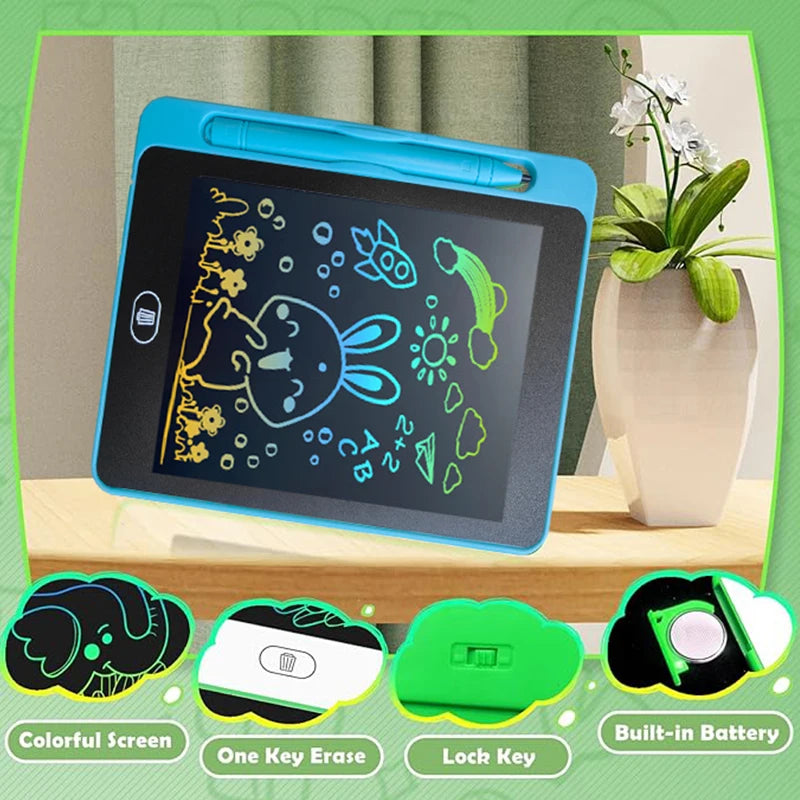 12 Pack LCD Writing Tablet for Kids, 6.5 Inch Colorful Doodle Board Drawing Tablet, toys for children, educational toys