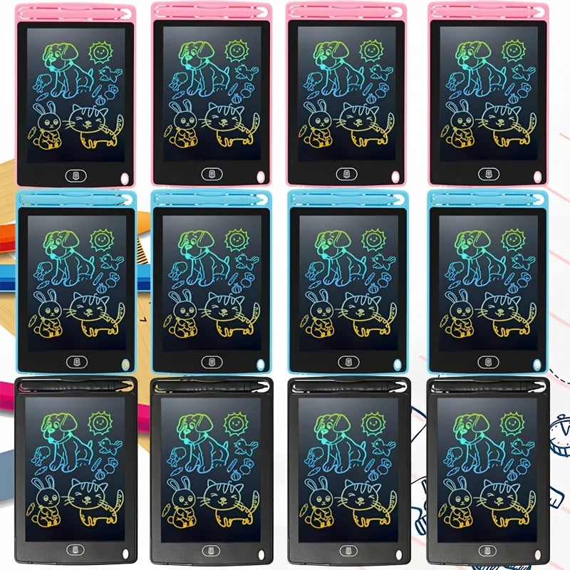 12 Pack LCD Writing Tablet for Kids, 6.5 Inch Colorful Doodle Board Drawing Tablet, toys for children, educational toys